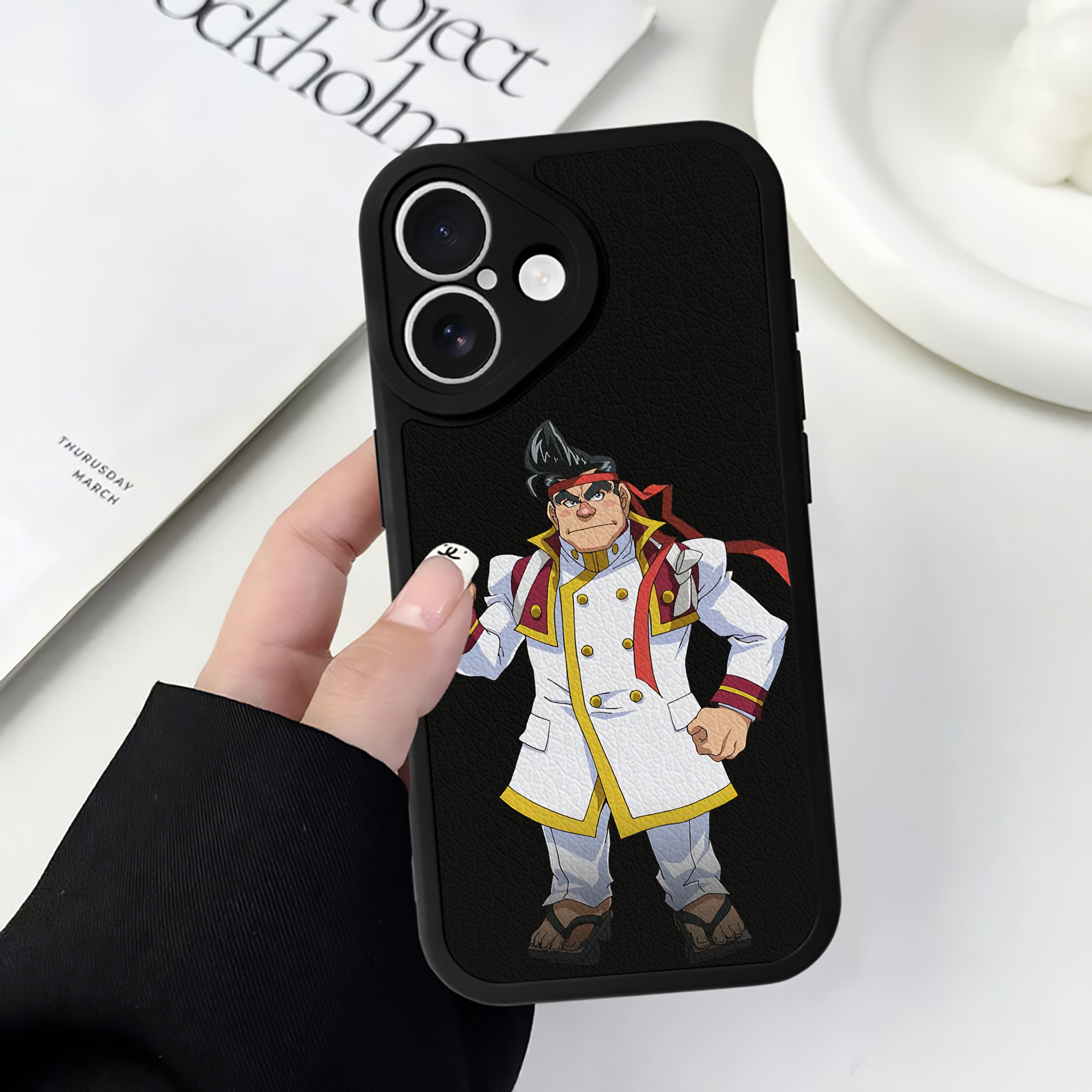 （画像用） 遊☆戯☆王 Yu-Gi-Oh! 【iPhone 16シリーズ対応】シリコンスマホケース（レザー調） 材質：シリコン